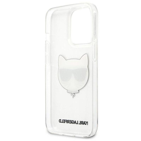 Karl Lagerfeld Choupette Head - Etui iPhone 13 Pro (przezroczysty)