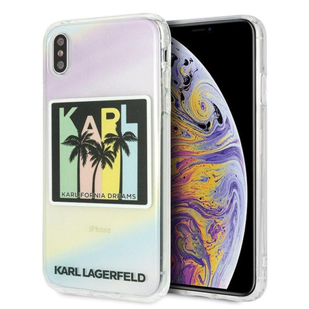 Karl Lagerfeld California Dreams Palms - Coque pour iPhone Xs Max