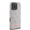 Guess 4G Bottom Stripe - pouzdro pro iPhone 16 Pro Max (růžové)