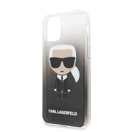 Karl Lagerfeld Iconic Karl Gradient - pouzdro pro iPhone 11 (černé)
