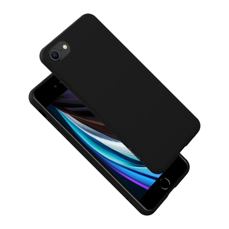 Crong Color Cover - Hülle iPhone SE (2022/2020) / 8 / 7 (schwarz)