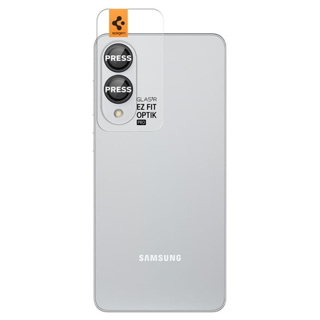 Spigen Optik Pro GLAS.TR EZ Fit Camera Protector 2-Pack - ochranné sklo objektivu pro Samsung Galaxy S25 Edge (2 ks)(Black)