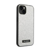 Karl Lagerfeld Glitter Plaque Logo - Etui iPhone 14 (srebrny)