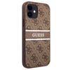 Guess 4G Printed Stripe - iPhone 12 mini Tasche (braun)