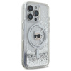 Karl Lagerfeld Liquid Glitter Karl Head MagSafe - iPhone 16 Pro Max Hülle (Transparent)