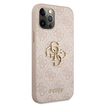 Guess 4G Big Metal Logo - iPhone 12 / iPhone 12 Pro Case (pink)