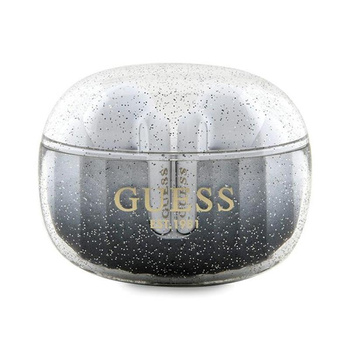 Guess Glitter Gradient - sluchátka Bluetooth TWS + nabíjecí pouzdro (černé)