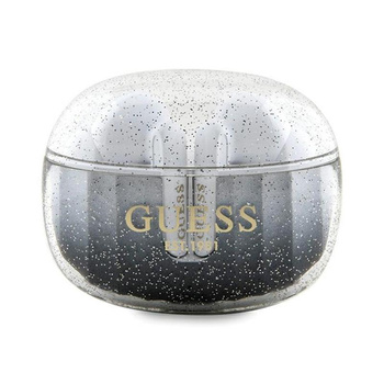 Guess Glitter Gradient - TWS Bluetooth-Kopfhörer + Ladetasche (schwarz)