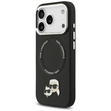 Karl Lagerfeld Karl & Choupette Pins MagSafe - Case for iPhone 17 Pro (black)