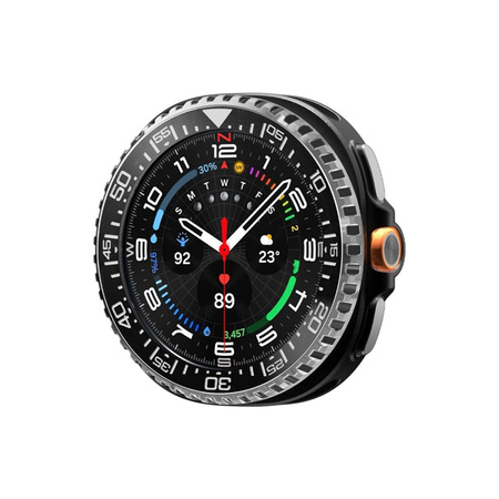 Spigen Bezel Tune Pro Diver - Pouzdro / Ochranný kroužek pro Samsung Galaxy Watch 8 Classic 46 mm (Stříbrný)