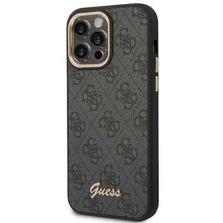Guess 4G fém fényképezőgép tok - iPhone 14 Pro tok (fekete)