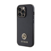 Guess 4G Strass Metal Logo - Coque iPhone 15 Pro (noir)