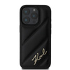 Karl Lagerfeld Quilted Signature - Coque pour iPhone 16 Pro Max (noir)