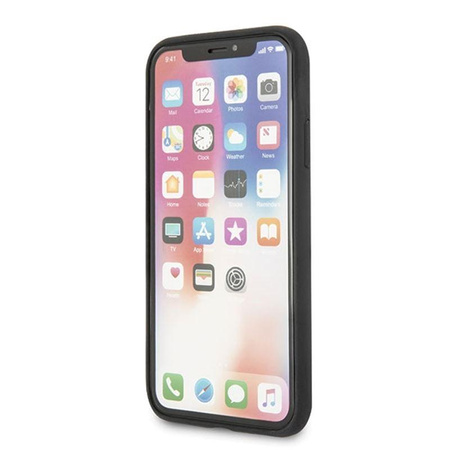 Ferrari Victory - Coque en cuir iPhone Xs / X (noir)