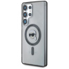 Karl Lagerfeld Button Karl Head Printed Logo MagSafe - Étui Samsung Galaxy S25 Ultra (noir)