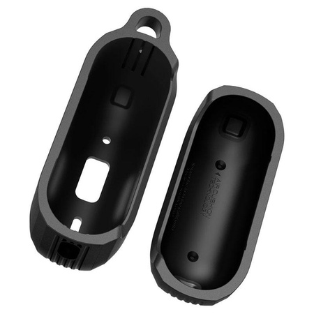 Spigen Rugged Armor - Gehäuse für Apple Airpods Pro 1 / 2 (Schwarz)