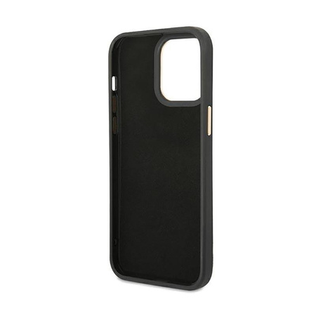 Guess Croco Collection - iPhone 14 Pro Max tok (fekete)