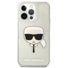 Karl Lagerfeld Karl's Head Glitter - iPhone 13 Pro Case (silver)
