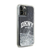 DKNY Liquid Glitter Big Logo - Etui iPhone 12 / iPhone 12 Pro (czarny)