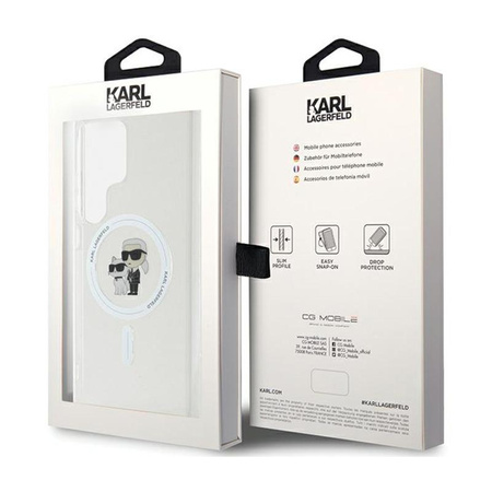 Karl Lagerfeld IML Karl & Choupette MagSafe - Samsung Galaxy S24 Ultra case (transparent)