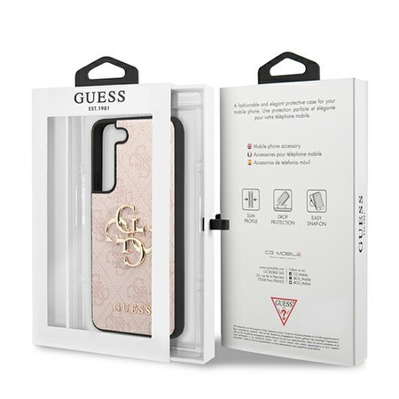 Guess 4G Big Metal Logo - Samsung Galaxy S22 Case (pink)