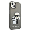 Karl Lagerfeld IML Glitter NFT Karl & Choupette - iPhone 14 Plus Case (black)