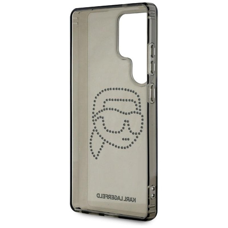 Karl Lagerfeld strasszos Karl Head Logo - Samsung Galaxy S25 Ultra tok (fekete)