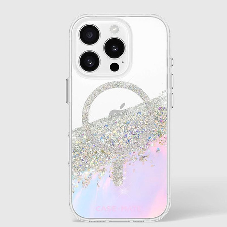 Case-Mate Karat MagSafe - Coque iPhone 16 Pro (Holographic Soap Bubble)
