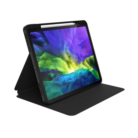 Speck Presidio Pro Folio - pouzdro pro iPad Pro 11" (2021 / 2018) / iPad Air 4 10,9" (2020) s povrchovou úpravou MICROBAN, magnetem a stojánkem (černé)
