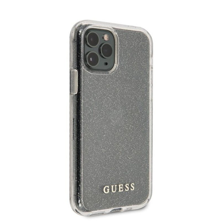 Guess Glitter tok - iPhone 11 Pro Max tok (ezüst)