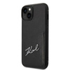Karl Lagerfeld Signature Logo Cardslot - Case for iPhone 14 Plus (Black)