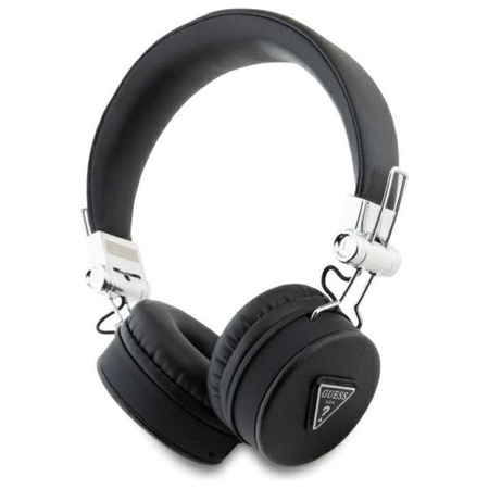 Guess Grained Classic Round Shape - Casque intra-auriculaire sans fil Bluetooth ENC (noir)