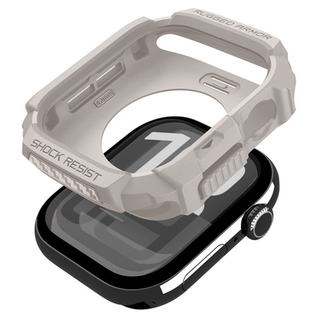 Spigen Rugged Armor V2 - Pouzdro pro Apple Watch 10/11 42 mm (dune béžová)