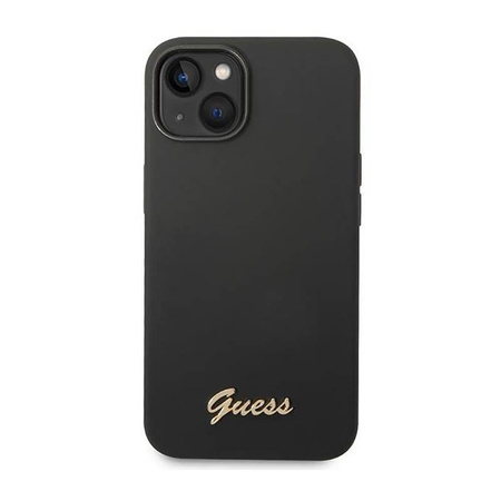 Guess Silicone Vintage - Case for iPhone 14 (black)