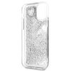 Guess Liquid Glitter Hearts - Coque iPhone 11 (argent)