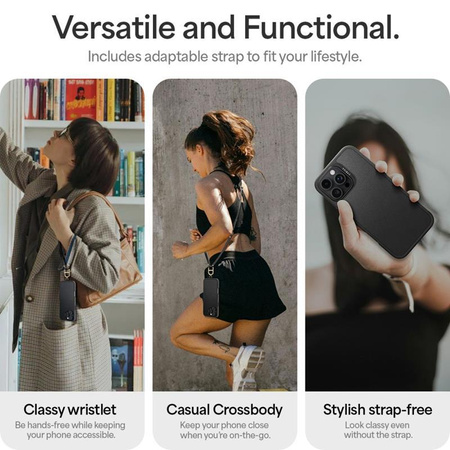 Spigen Cyrill Kajuk Classic Charm MagSafe - Étui pour iPhone 16 Pro (Noir)
