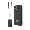 Guess Crossbody 4G Metal Logo - Coque iPhone 12 / iPhone 12 Pro (noir)