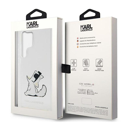 Karl Lagerfeld Choupette Fun - Samsung Galaxy S23 Ultra Tasche (Transparent)