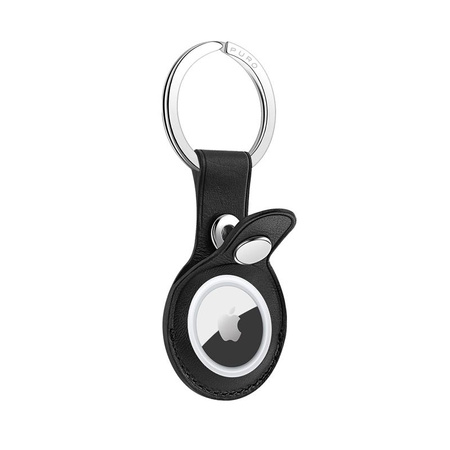 Puro SKY Case - Porte-clés Apple AirTag en cuir écologique (noir)