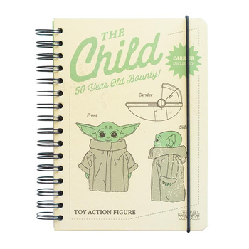 Star Wars - Carnet de notes A5 Le Mandalorien Enfant Bébé Yoda