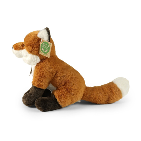 Rappa - Peluche mascotte realistica volpe seduta 23 cm Eco-Friendly Soft Collection