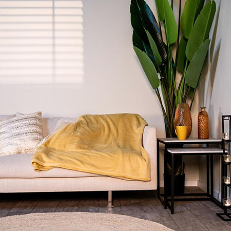 Flannel blanket 200x150cm (yellow)