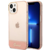 Průsvitné pouzdro Guess - iPhone 14 Plus (růžové)