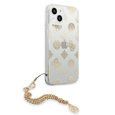 Guess Peony Chain Handle - iPhone 13 Case (Gold)