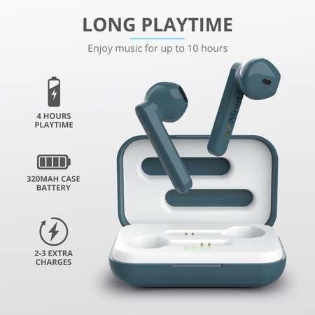 Trust Primo Touch - Bluetooth wireless headphones (blue)