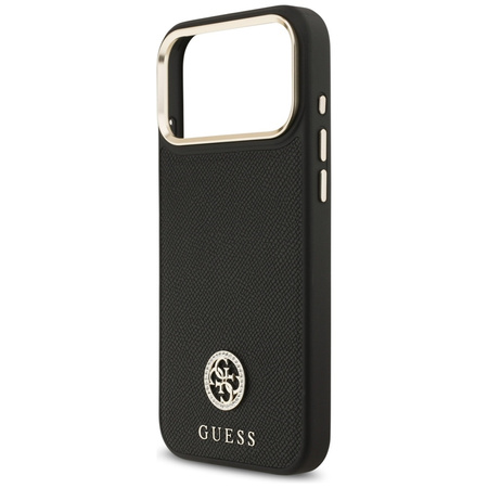 Guess Grained Strass Logo MagSafe - Case iPhone 17 Pro Max (black)