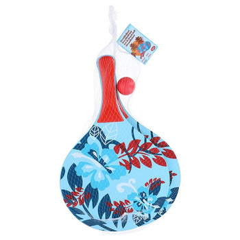Raquettes de plage 2 pcs et balle (bleu/rouge)