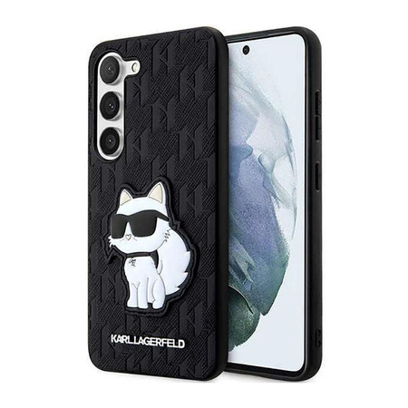 Karl Lagerfeld NFT Saffiano Monogramm Choupette - Samsung Galaxy S23+ Tasche (schwarz)