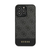 Guess 4G Bottom Stripe Collection - Etui iPhone 13 Pro (szary)