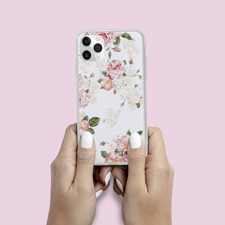 ETUI KWIATY DO IPHONE 11 PRO, Crong Wielokolorowe, Eleganckie, Kwiatowe